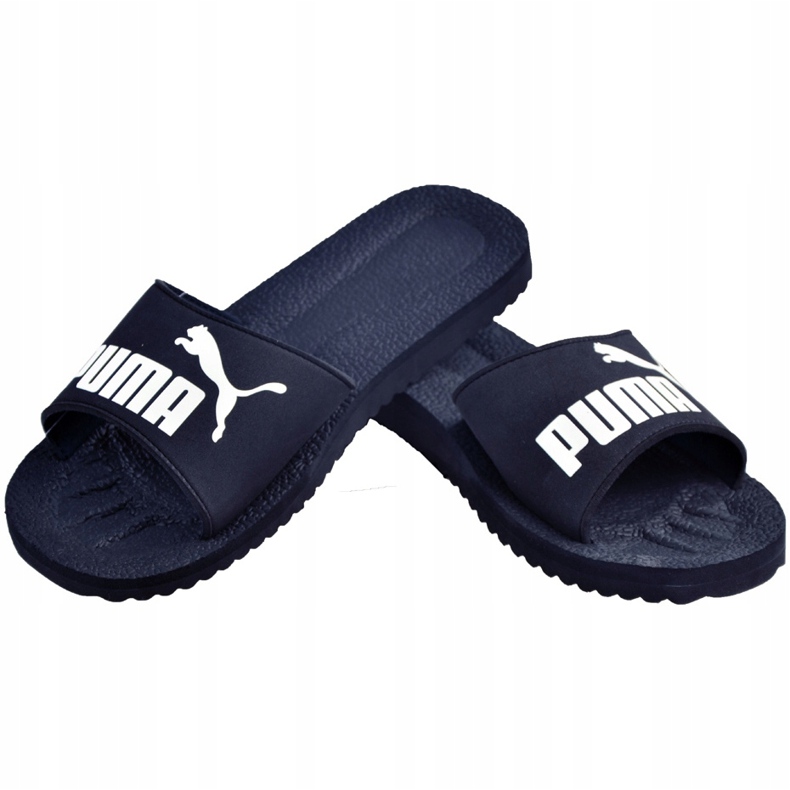 Puma Purecat Hausschuhe marine weiß 360262 02 marineblau 1