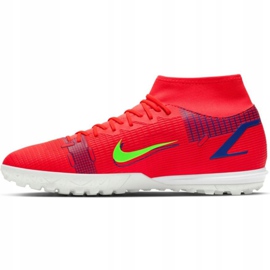 Nike Mercurial Superfly 8 Academy Tf M CV0953 600 Fußballschuh rot orangen und rottöne 2