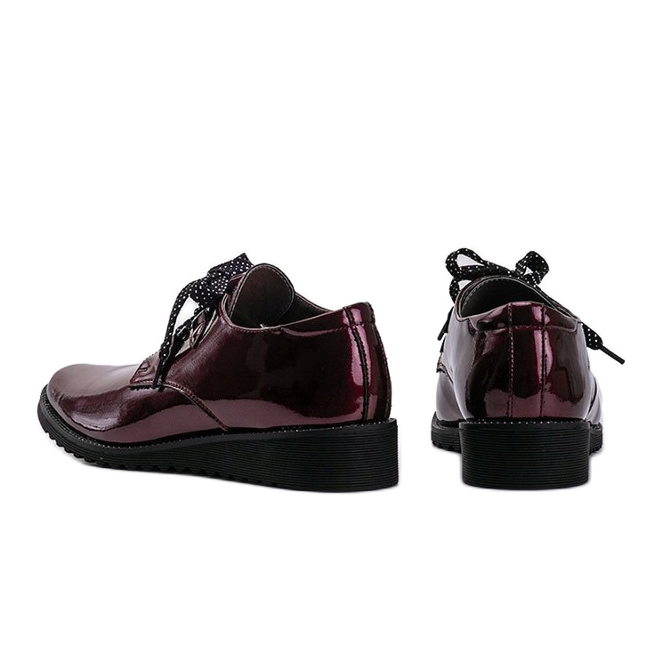 Kastanienbraune Keilschuhe Jeanette rot 1