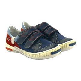 Jungenschuhe mit Klettverschluss Bartek 85585 marineblau rot navy blau 4