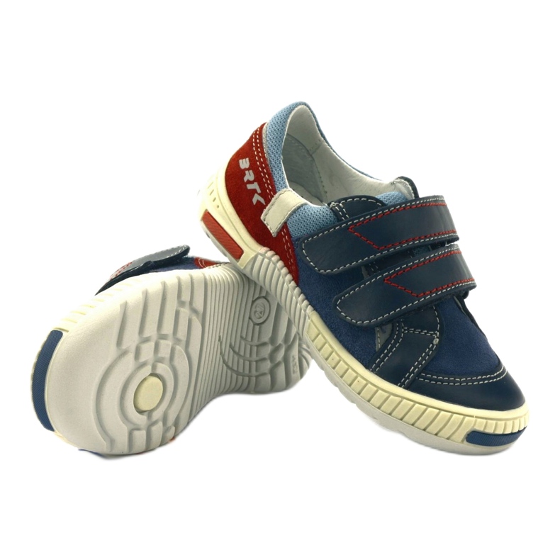 Jungenschuhe mit Klettverschluss Bartek 85585 marineblau rot 3