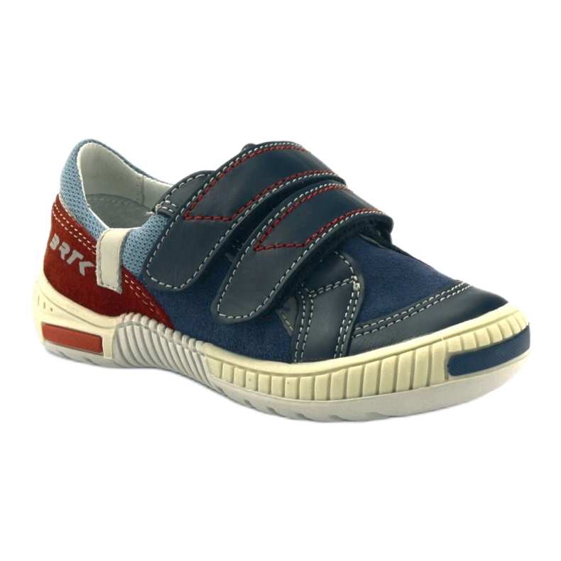 Jungenschuhe mit Klettverschluss Bartek 85585 marineblau rot 1