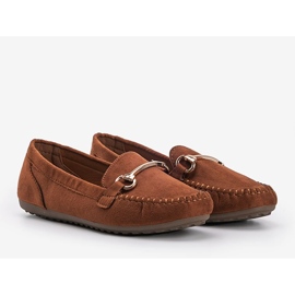Braune Loafer mit Brandy-Schnalle 1
