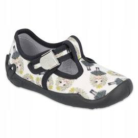 Befado Kinderschuhe blanka Prinzessin 115X007 schwarz naturfarben 1