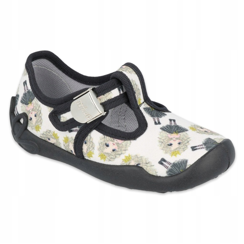 Befado Kinderschuhe blanka Prinzessin 115X007 schwarz naturfarben 1
