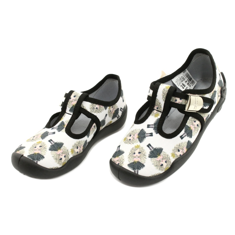 Befado Kinderschuhe blanka Prinzessin 115X007 schwarz naturfarben 3