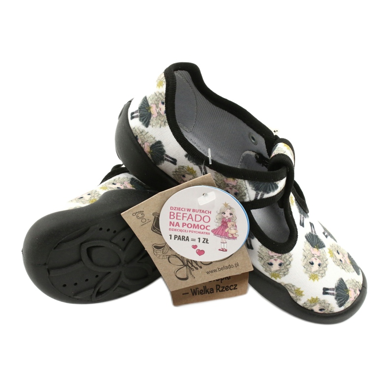 Befado Kinderschuhe blanka Prinzessin 115X007 schwarz naturfarben 5
