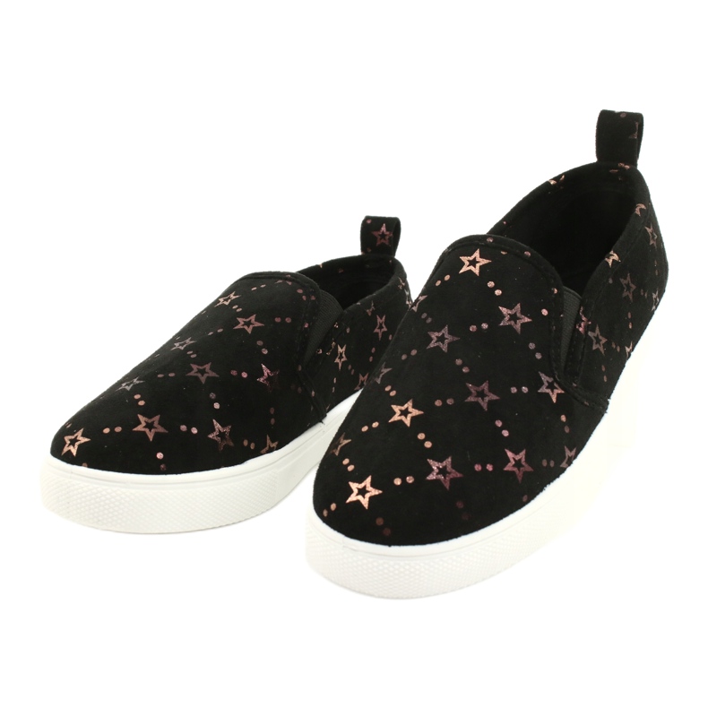 Evento Sport-Slipper aus Wildleder 21DZ26-3931 ['schwarz', 'gold'] schwarz 2