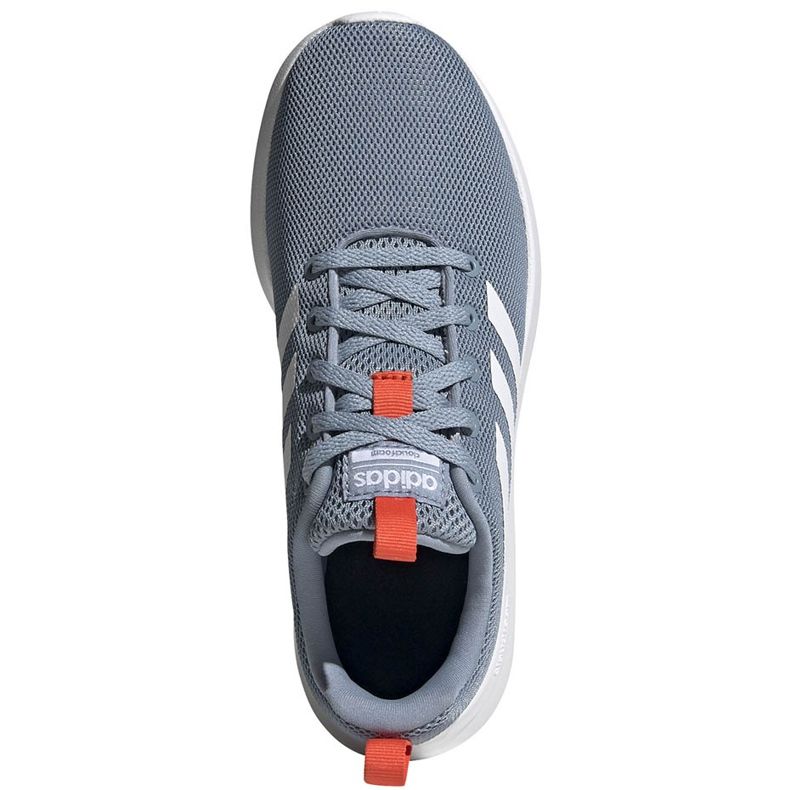 Grau Adidas Lite Racer Cln K Laufschuhe FV9607 weiß blau orange 1