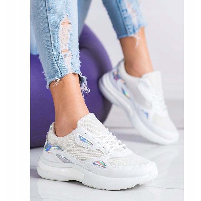 Creamberry'S Sneakers mit Holo-Einsätzen weiß mehrfarbig 1