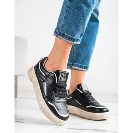 Ax Boxing Schwarze Sportschuhe beige 1