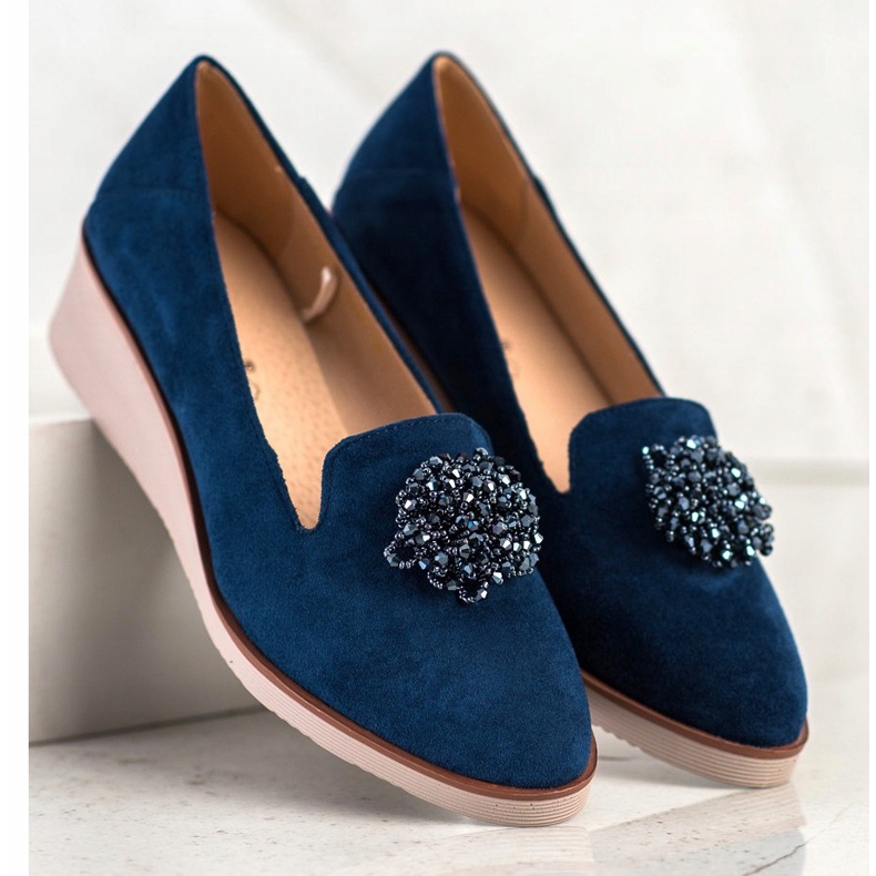 Elegante Herren mit VINCEZA Dekoration navy blau 2