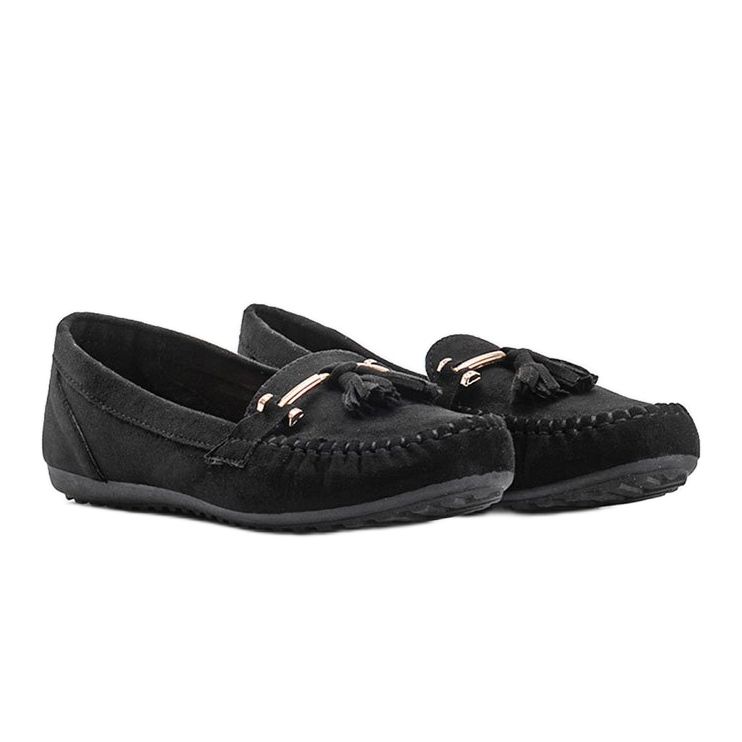 Aubrey schwarze Wildleder-Loafer 1