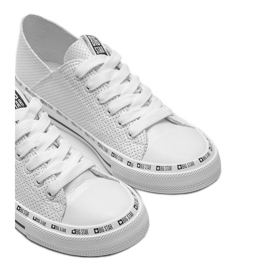 Big Star Harley weiße durchbrochene Sneakers 1
