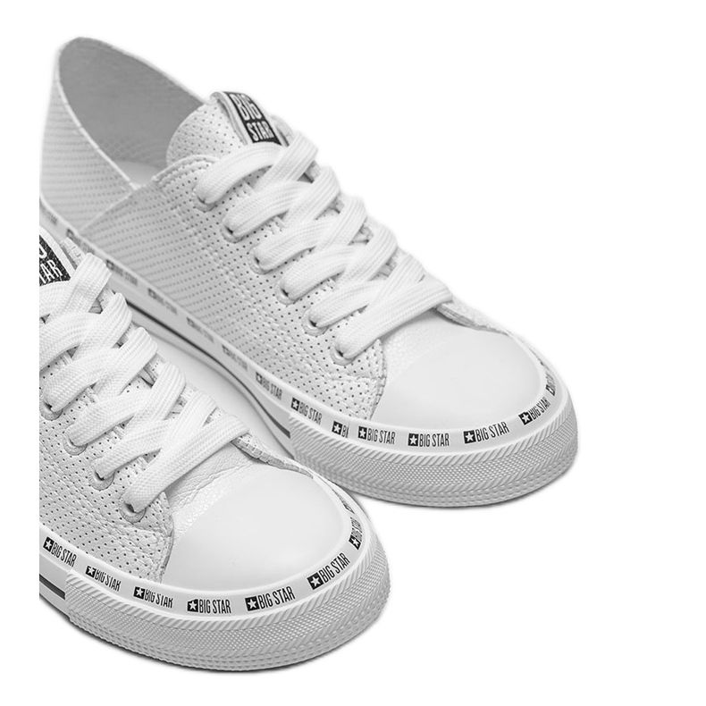 Big Star Harley weiße durchbrochene Sneakers 1