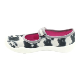 Befado Kinderruhschuhe 114x440 farbenfroh mit Hundeanwendung weiß 1