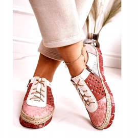 Damen Lederschuhe Maciejka Coral 03339-43 beige weiß rot rosa 3