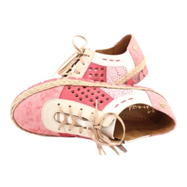 Damen Lederschuhe Maciejka Coral 03339-43 beige weiß rot rosa 7