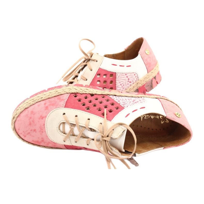 Damen Lederschuhe Maciejka Coral 03339-43 beige weiß rot rosa 7
