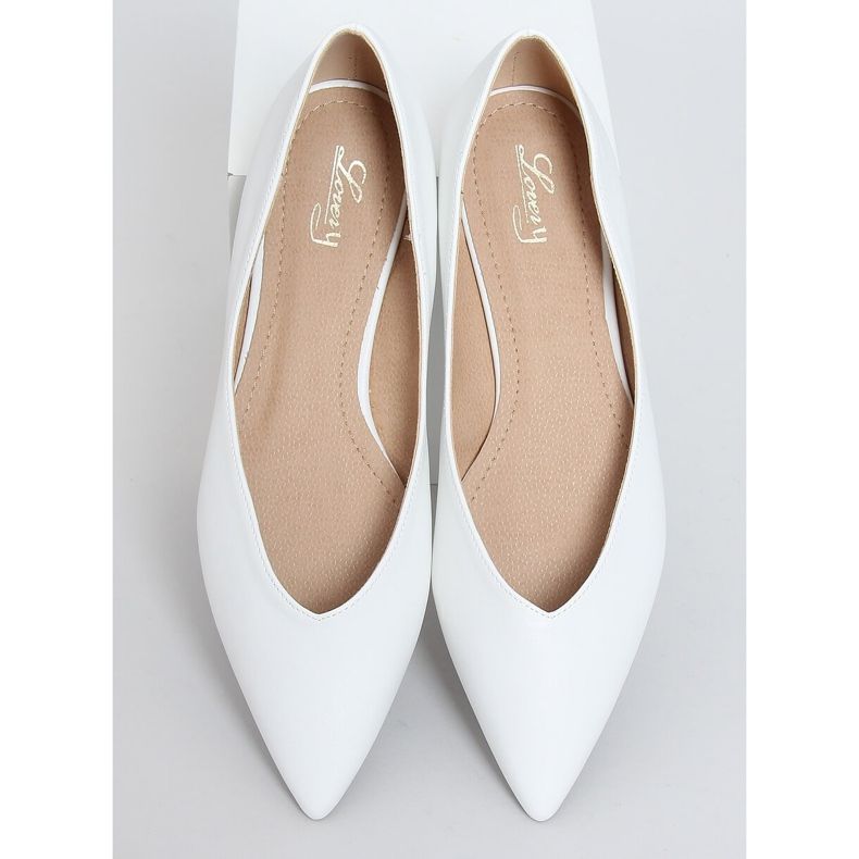 Weiße Damenballerinas MM-600 Weiß 1