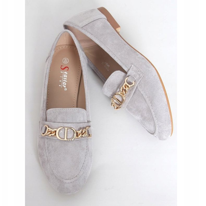 Grau Damen Slipper T393P Grau 1