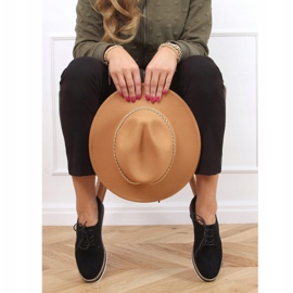 Schwarz Damen-Loafer mit Schnürung 8988-45 Schwarz 1