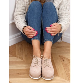 Damen Slipper mit Schnürung beige 8988-45 Beige 2