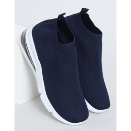 LF-12 Marineblaue Socken Sportschuhe navy blau 1