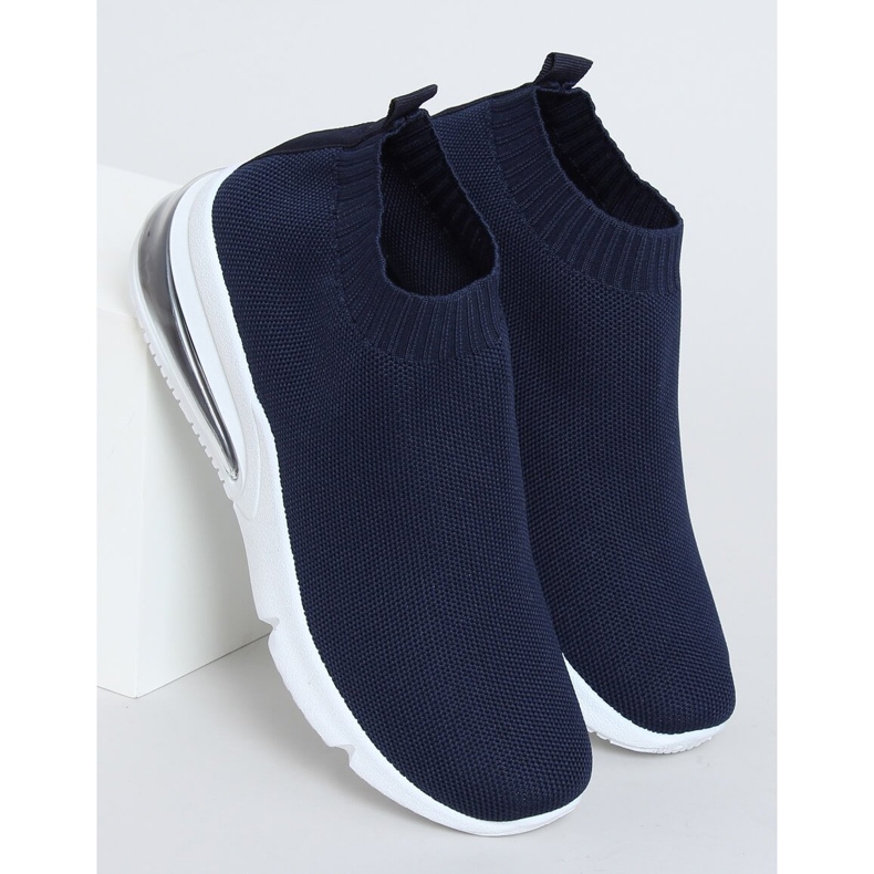 LF-12 Marineblaue Socken Sportschuhe navy blau 1