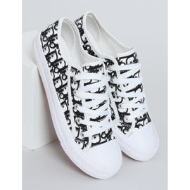 Schwarze Damen Sneaker XL30P Schwarz weiß 1