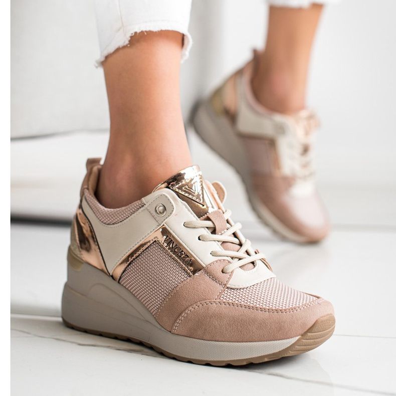 Stylische VINCEZA Sneaker rosa 1