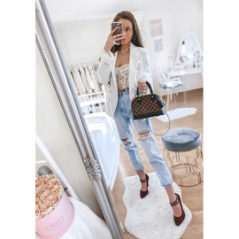 Burgunderrote Wildleder-Pumps an der Ferse L408 2