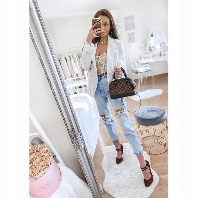 Burgunderrote Wildleder-Pumps an der Ferse L408 2