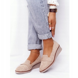 Elegante Keilschuhe Vinceza 10599 Wildleder Beige 1