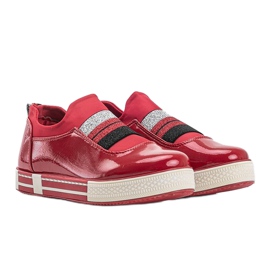 Jayde Sneakers aus Lackleder rot 1