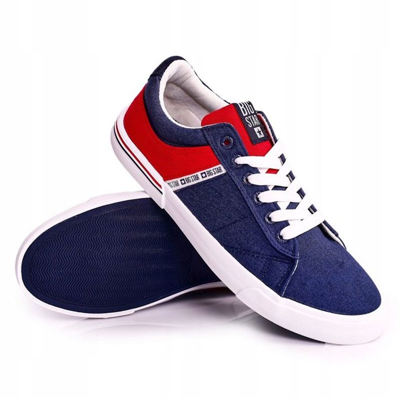Herren Sneaker Big Star FF174137 Marineblau-Rot 2