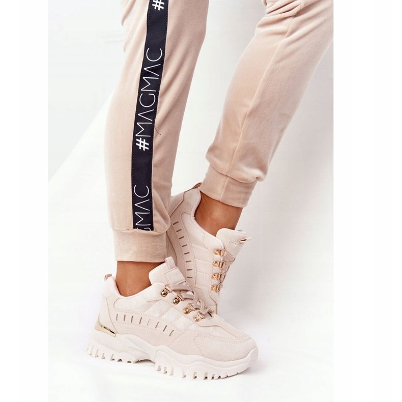 PS1 Beige Sneakers für Damen Good Mood On Large Sole 2