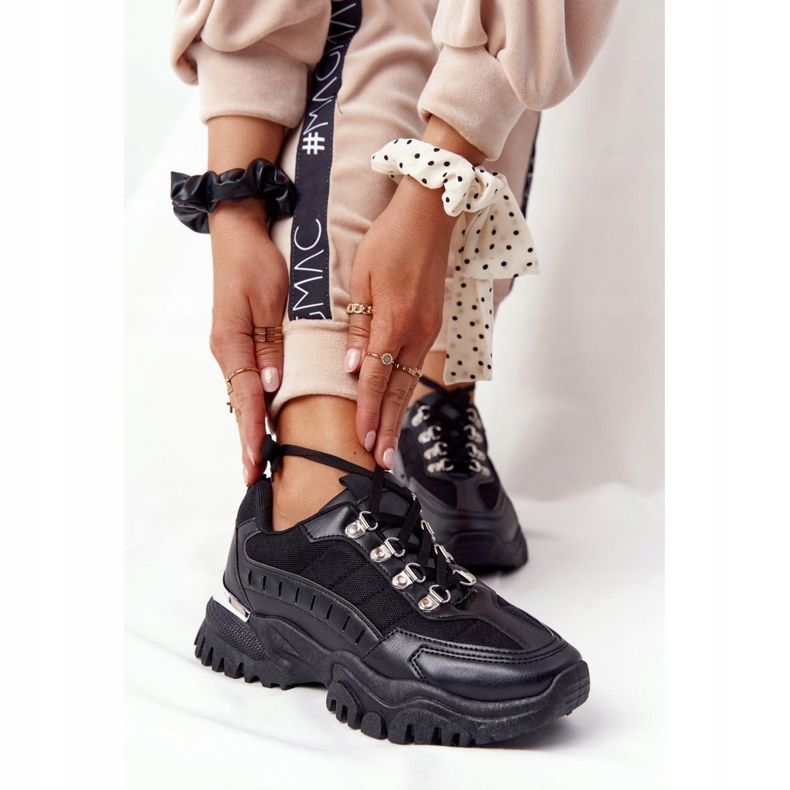 PS1 Damen-Sneaker auf großer Sohle Good Mood schwarz 2