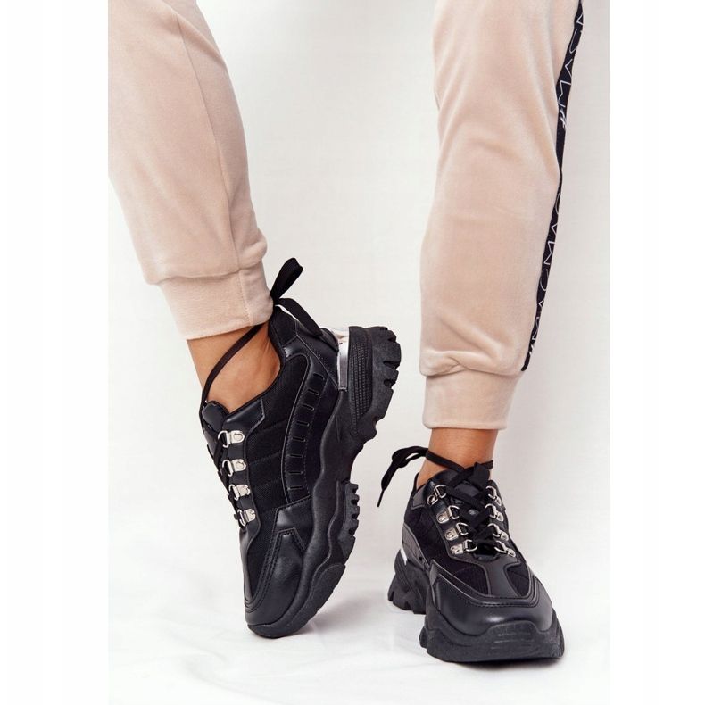 PS1 Damen-Sneaker auf großer Sohle Good Mood schwarz 1