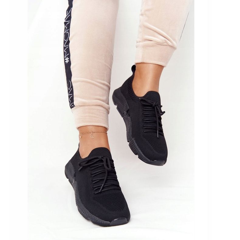 Damen Sportschuhe Slip-on Big Star DD274579 Schwarz 2