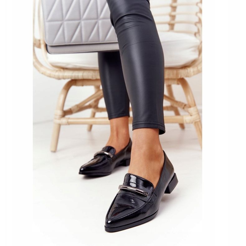 S.Barski Elegante Mokassins S. Barski Premium Lackiert Schwarz 2