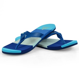 Adidas Eezay Striped BA8808 Hausschuhe navy blau blau 2