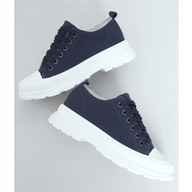 Marineblaue Damen-Sneakers LA122 Navy navy blau 1
