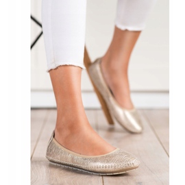 Kylie Klassische Ballerinas golden 1