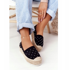 S.Barski Espadrilles On The Straw Platform S. Bararski Schwarz 2