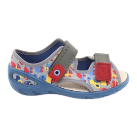 Befado Kinderschuhe PU 065X162 grau mehrfarbig 1