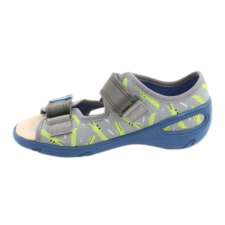 Befado Kinderschuhe PU 065X159 blau grau mehrfarbig 2