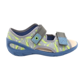Befado Kinderschuhe PU 065X159 blau grau mehrfarbig 1