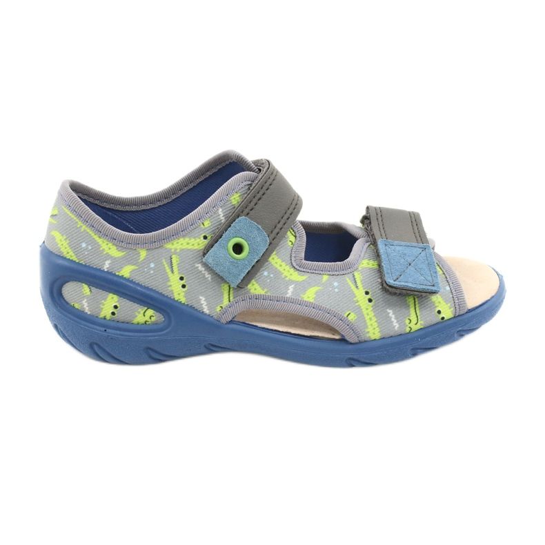 Befado Kinderschuhe PU 065X159 blau grau mehrfarbig 1