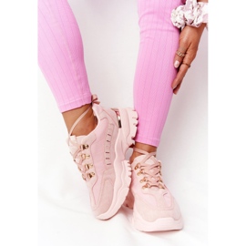 PS1 Sneakers für Damen auf großer Sohle Pink Good Mood rosa 1